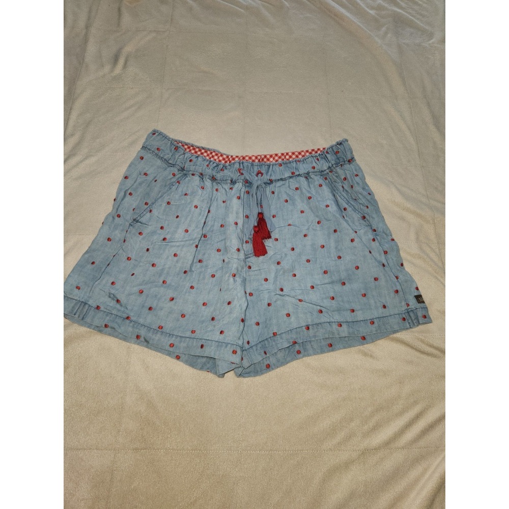 Matilda Jane Enchanted Garden Cameron Chambray Dobby Polka Dot Shorts Pull Small